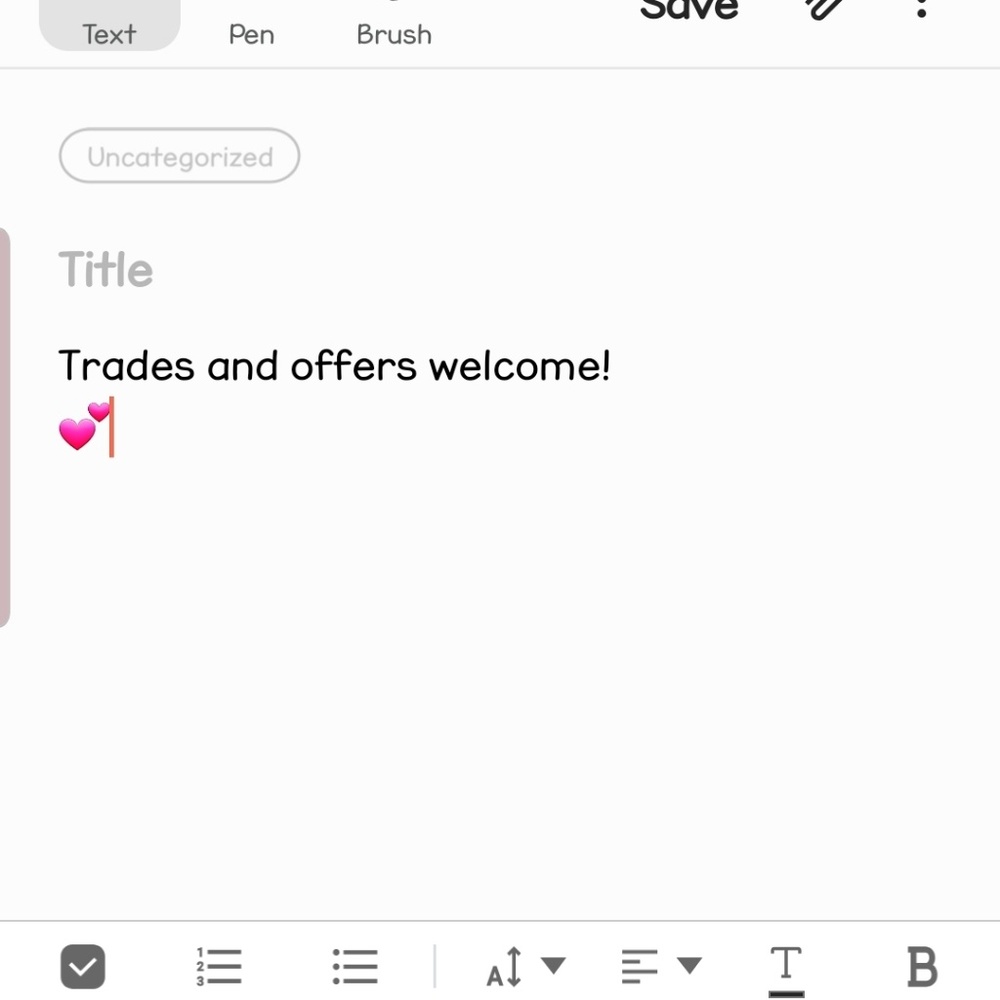 TRADES / OFFERS WELCOME